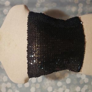 Small Black sequin Tube Top